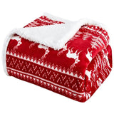 plaid de noël pour canapé plié