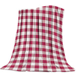 plaid rouge et blanc