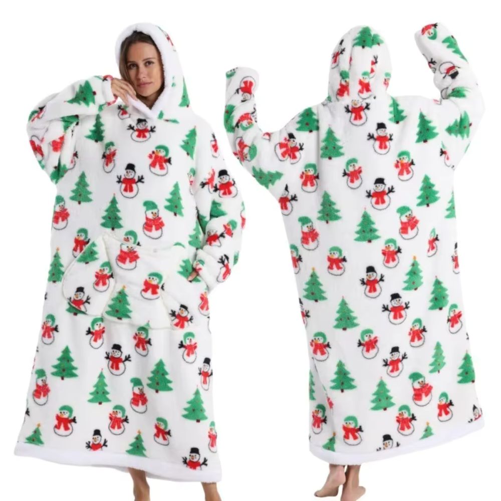 Pull plaid de noël1
