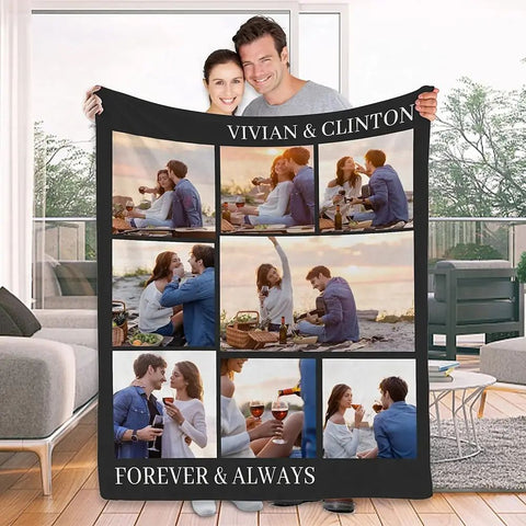 couverture personnalisée avec prénoms