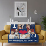 couverture photo personnalisée sur canapé