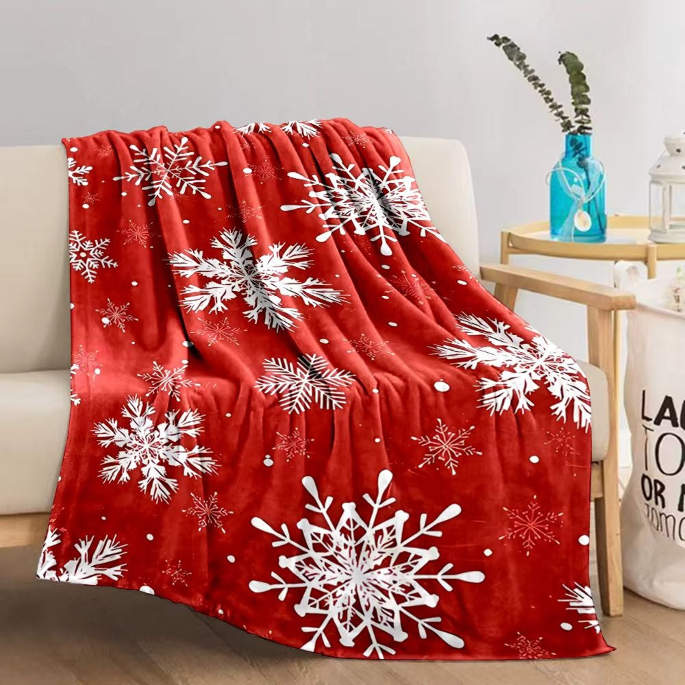 plaid cadeau noel  rouge