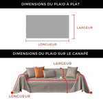 Dimensions utiles pour un plaid canapé imperméable