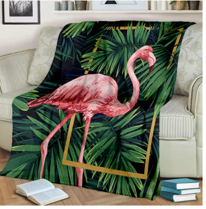 Plaid flamant rose