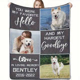 plaid personnalisé animaux