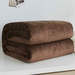 plaid polaire pas cher marron