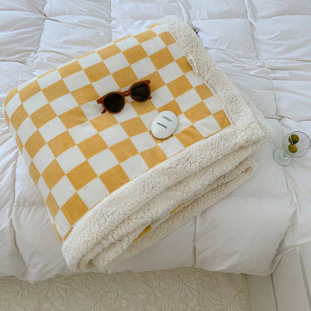 Plaid polaire carreaux