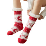 Chaussette plaid rouge